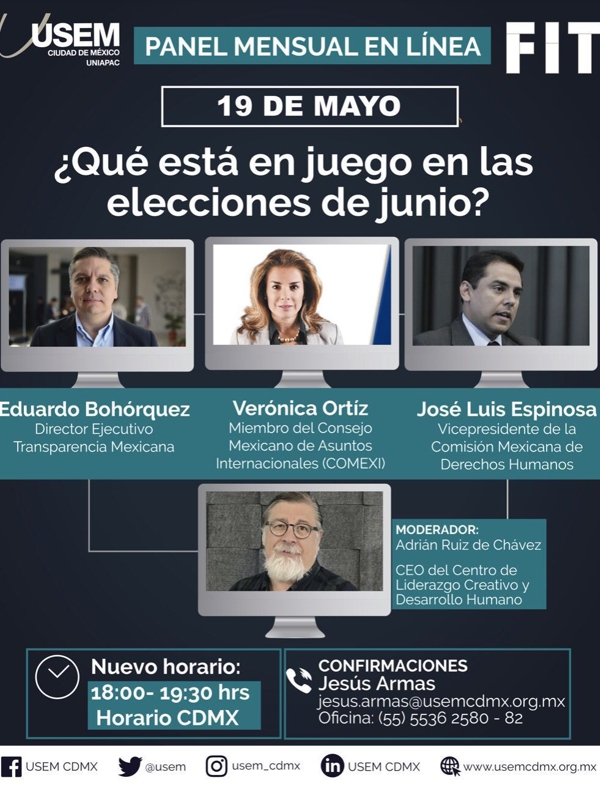 Pánel mesual en línea USEM FIT ¿Qué está en juego en las elecciones de junio?